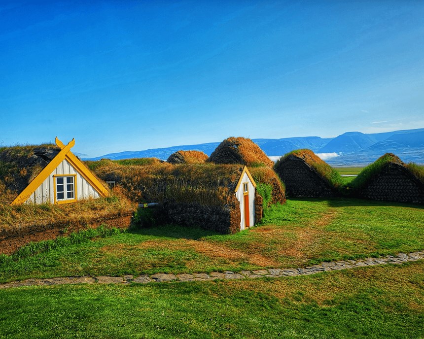 Glaumbaer Folk museum in Iceland