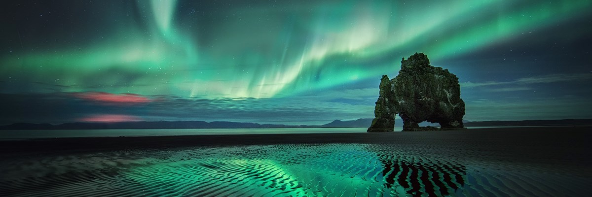 Maravíllate con las impactantes auroras boreales en Islandia
