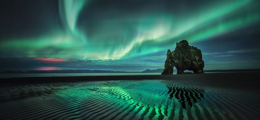 Maravíllate con las impactantes auroras boreales en Islandia