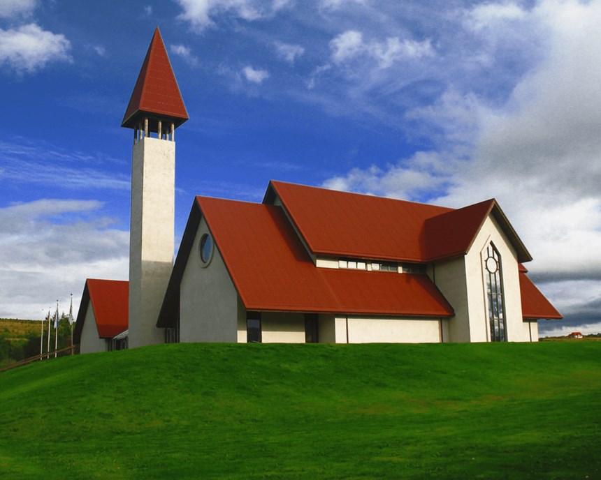 The church of Reykholt in Iceland